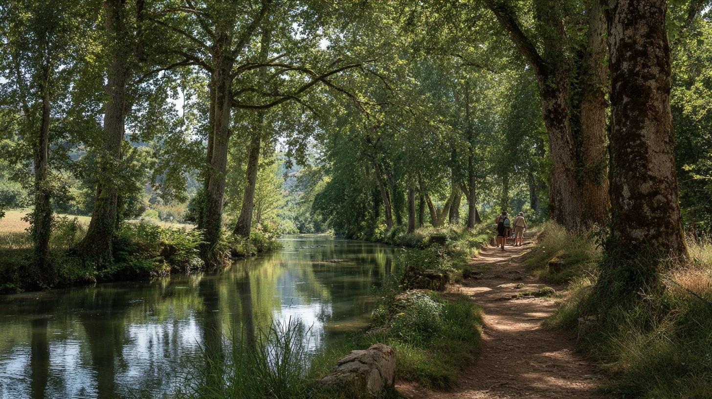 Nature et chemins de campagne accessibles à proximité du village de Blanzac