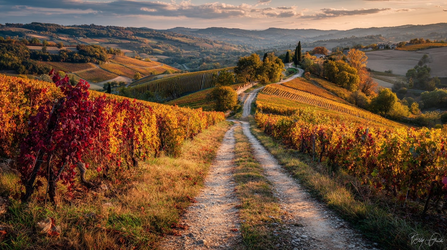Boucle des coteaux de Blanzac offrant randonnée parmi vignes et panoramas vallonnés